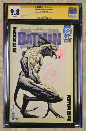 ABSOLUTE BATMAN #15 CVR A | SIGNED BY SNYDER  | CGC SS 9.8