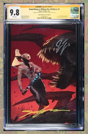SOMETHING IS KILLING THE CHILDREN #1 | JEEHYUNG LEE SPOT FOIL 2X SIGNED  | CGC SS 9.8