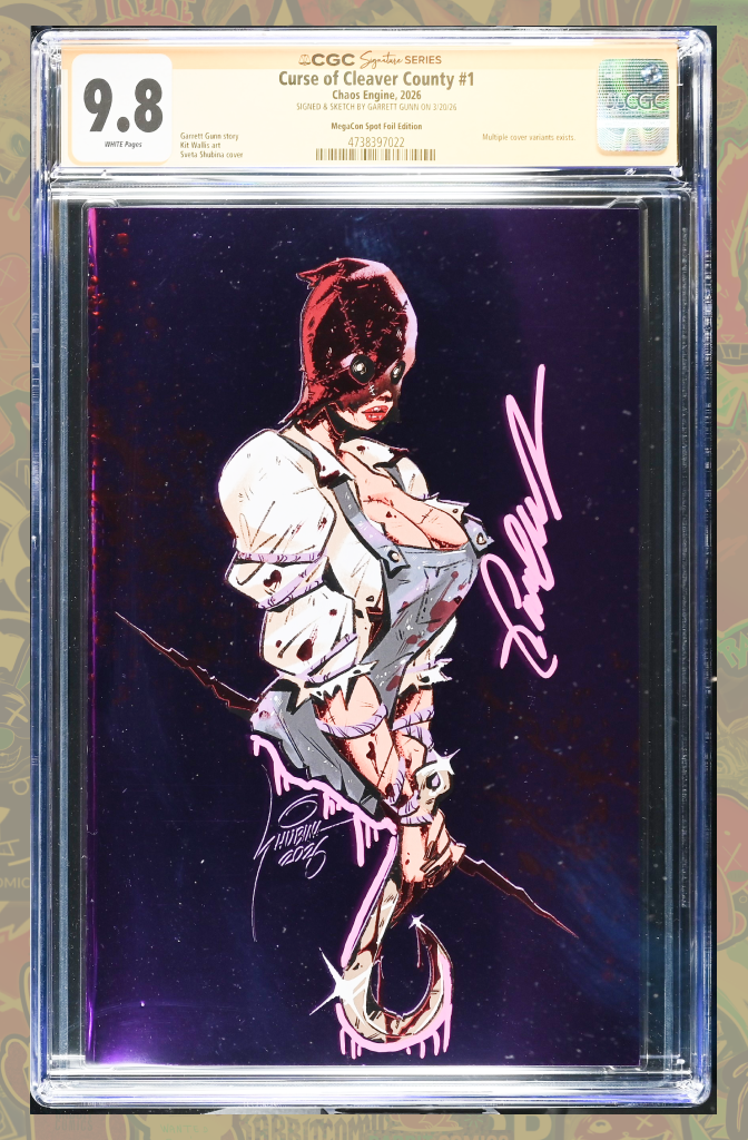 CURSE OF CLEAVER COUNTRY #1 | SVETA SHUBINA PURPLE EMBOSED FOIL | CGC SS 9.8