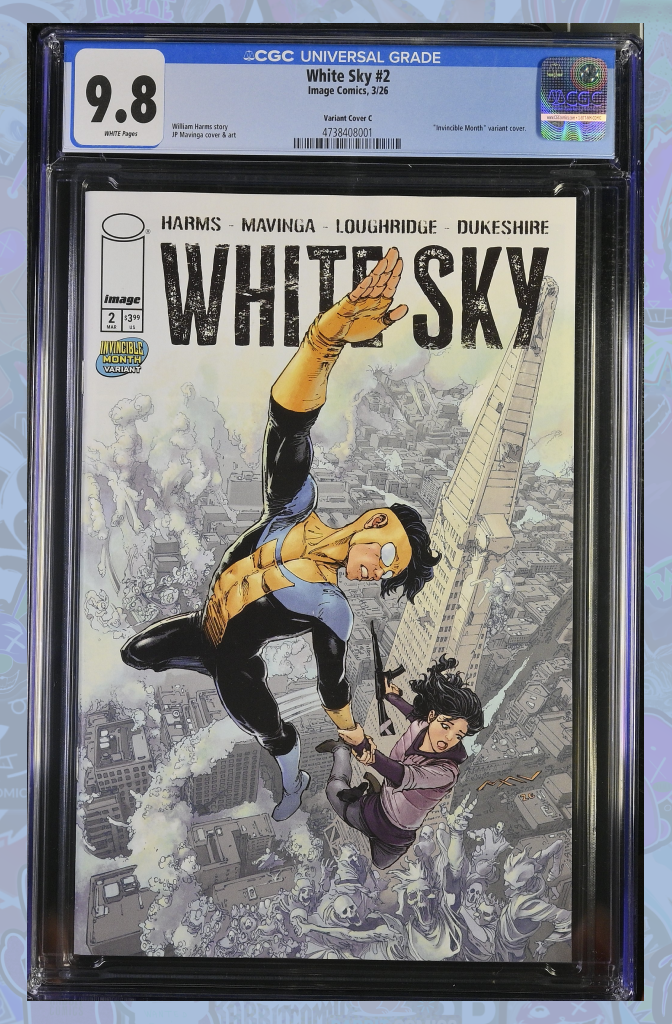 WHITE SKY #2 CVR C JP MAVINGA INVINCIBLE TEAM UP VAR | CGC 9.8