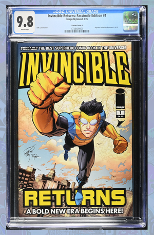 Invincible Returns Facsimile Edition #1 Cover B Erik Larsen & Ryan Ottley Variant | CGC 9.8