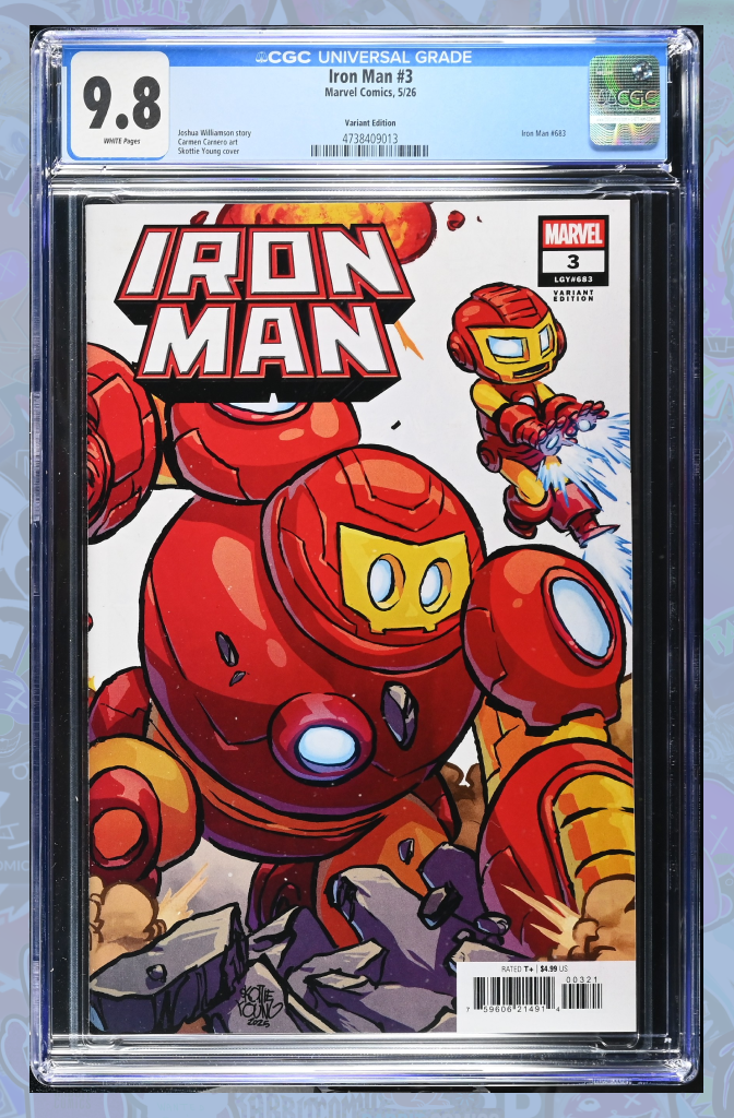 Iron Man #3 Skottie Young 4 Part Connecting Variant | CGC 9.8
