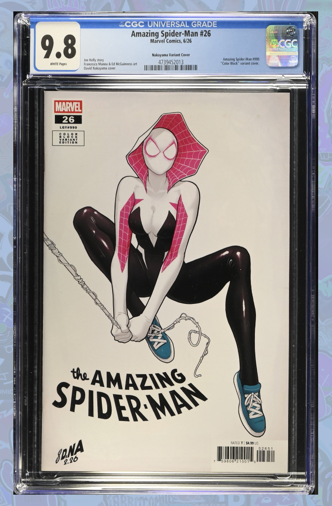Amazing Spider-Man #26 David Nakayama Color Block White Variant | CGC 9.8