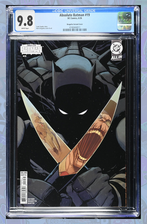 Absolute Batman #19 Cover C Nick Dragotta Card Stock Variant | CGC 9.8