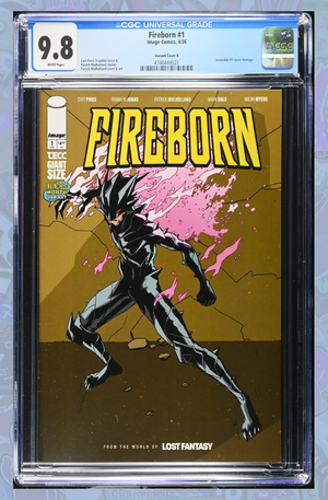 Fireborn #1 Cover B Patrick Mulholland Invincible Homage Variant | CGC 9.8