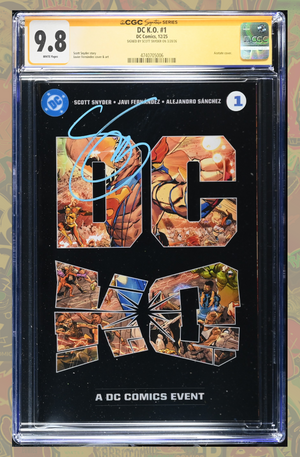DC K.O. #1 (Of 5) Cover A Acetate | Signed by Scott Snyder | CGC SS 9.8