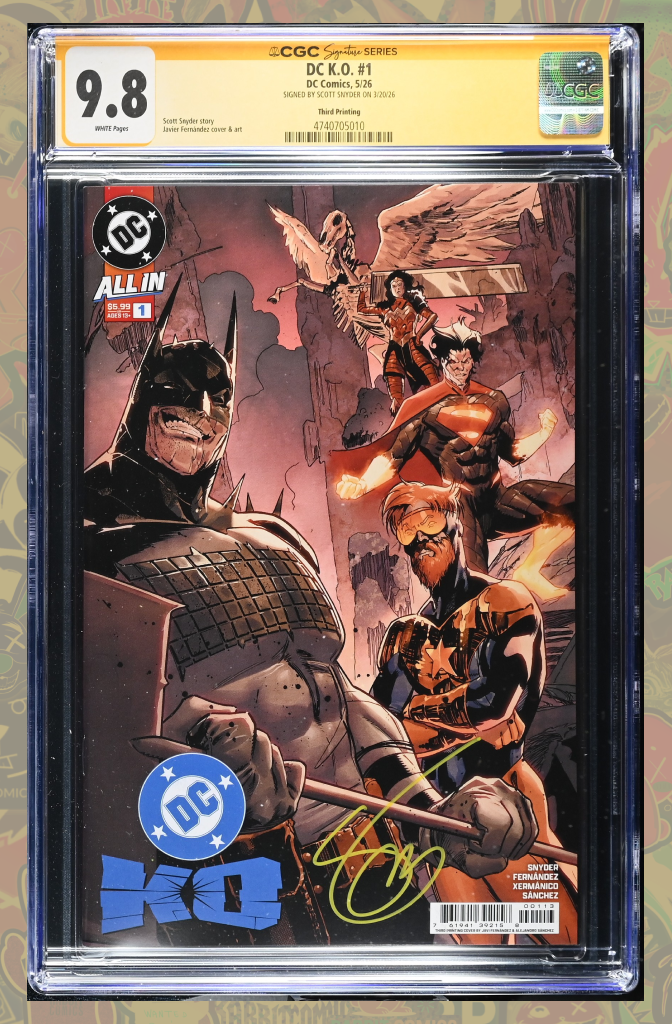 DC K.O. #1 (Of 5) 3rd Print | Signed by Scott Snyder | CGC SS 9.8