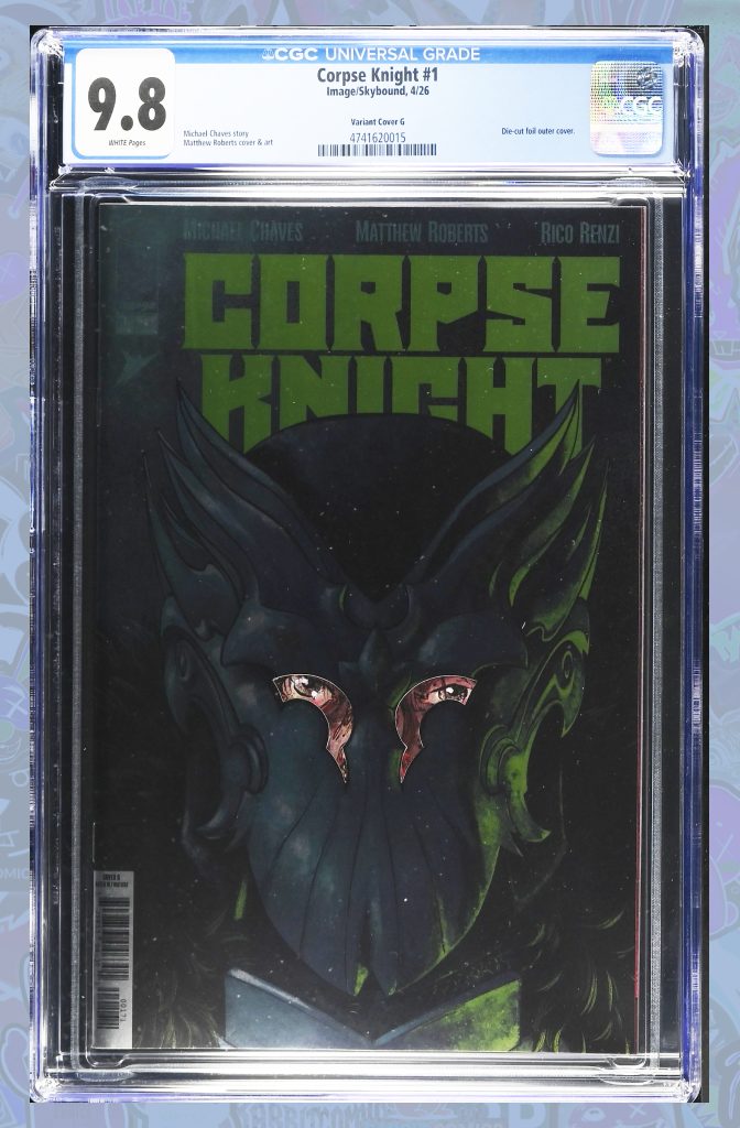 Corpse Knight #1 Cover G Matthew Roberts Die Cut Helmet Variant | CGC 9.8