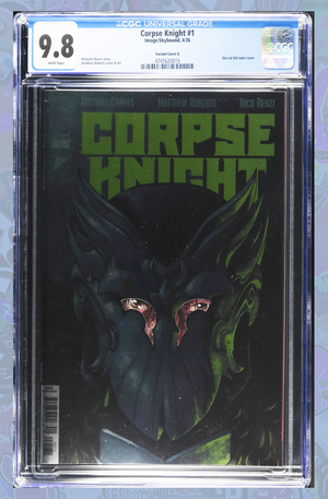 Corpse Knight #1 Cover G Matthew Roberts Die Cut Helmet Variant | CGC 9.8