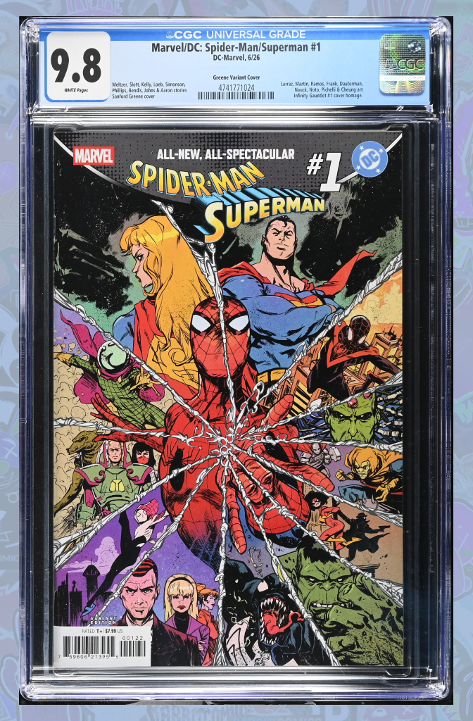 Marvel/DC: Spider-Man/Superman #1 Sanford Greene Homage Variant | CGC 9.8