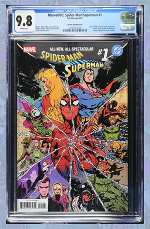 Marvel/DC: Spider-Man/Superman #1 Sanford Greene Homage Variant | CGC 9.8
