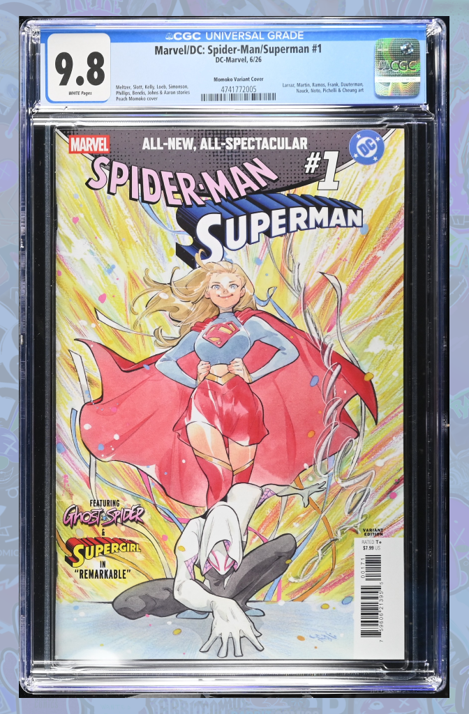 Marvel/DC: Spider-Man/Superman #1 Peach Momoko Variant | CGC 9.8