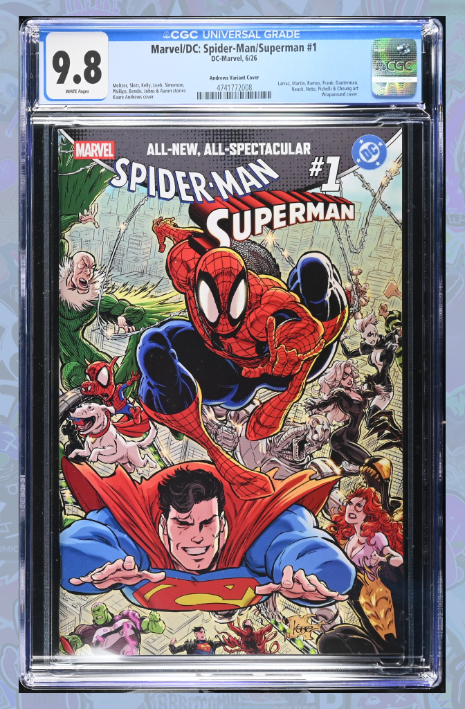 Marvel/DC: Spider-Man/Superman #1 Kaare Andrews Wraparound Variant | CGC 9.8