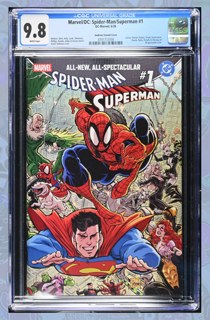 Marvel/DC: Spider-Man/Superman #1 Kaare Andrews Wraparound Variant | CGC 9.8