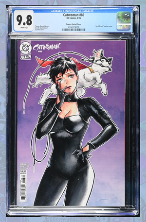 Catwoman #86 Cover F Saowee April Drools Card Stock Variant | CGC 9.8
