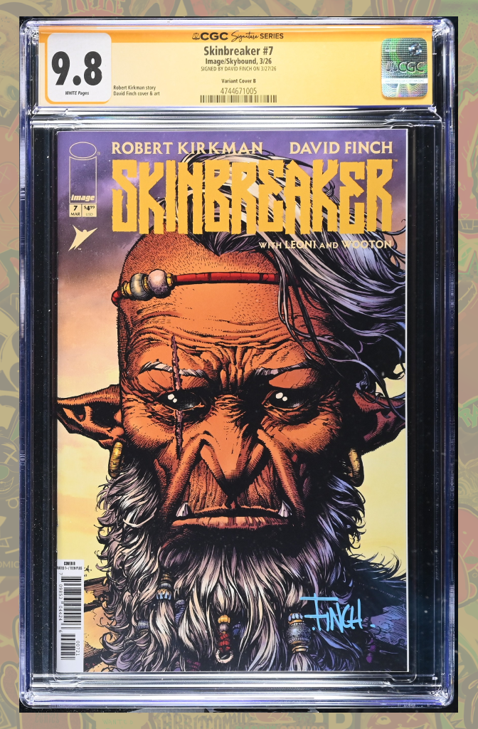 Skinbreaker #7 Cover B David Finch Portrait Variant | CGC SS 9.8