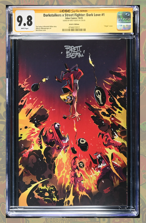 Dark Stalkers x Street Fighter Dark love #1 | Brett Bean Virgin Variant | CGC SS 9.8