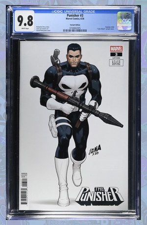 Punisher #3 David Nakayama Color Block White Variant | CGC 9.8