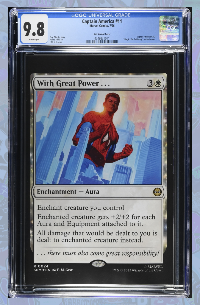 Captain America #11 | Magic the Gathering EM Gist Variant | CGC 9.8