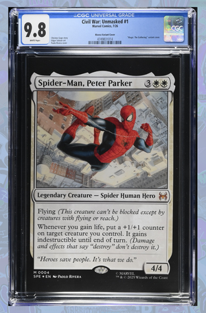 Civil War: Unmasked #1 Paolo Rivera Magic: The Gathering Variant | CGC 9.8