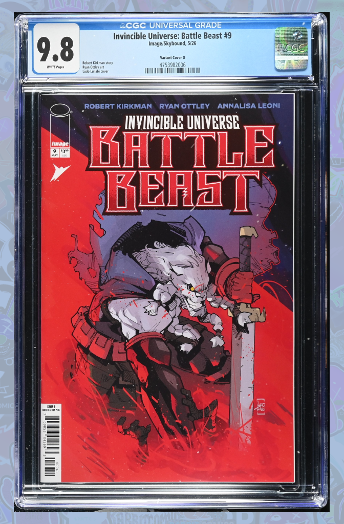 Battle Beast #9 Cover D 1:25 Ratio Ludo Lullabi Variant | CGC 9.8