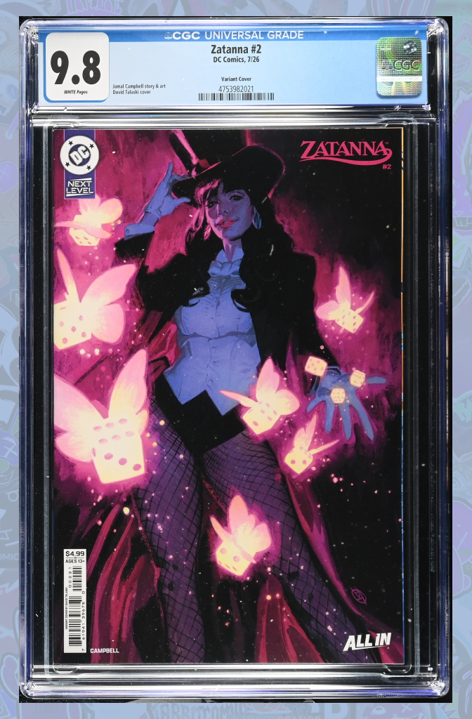 Zatanna (2026) #2 Cover B David Talaski Card Stock Variant | CGC 9.8