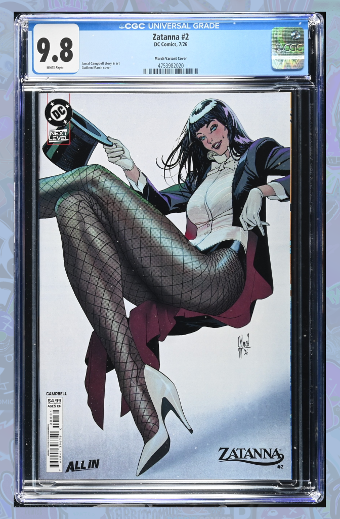 Zatanna (2026) #2 Cover C Guillem March Variant | CGC 9.8
