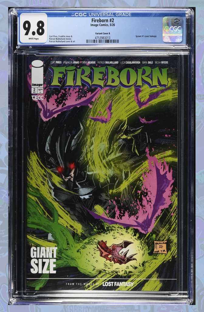 Fireborn #2 Cover B Patrick Mulholland Variant | CGC 9.8