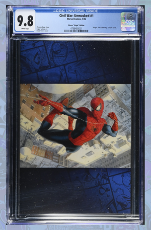 Civil War: Unmasked #1 Magic: The Gathering Variant 1:50 Ratio | CGC 9.8