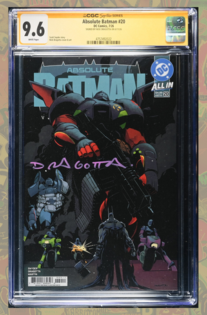 Absolute Batman #20 | Cover A 1st Print | Signed by Dragotta | CGC SS 9.6