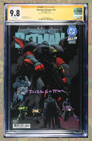 Absolute Batman #20 | Cover A 1st Print | Signed by Dragotta | CGC SS 9.8