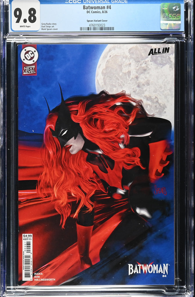 Batwoman #4 Cover F Mark Spears Card Stock Variant | CGC 9.8
