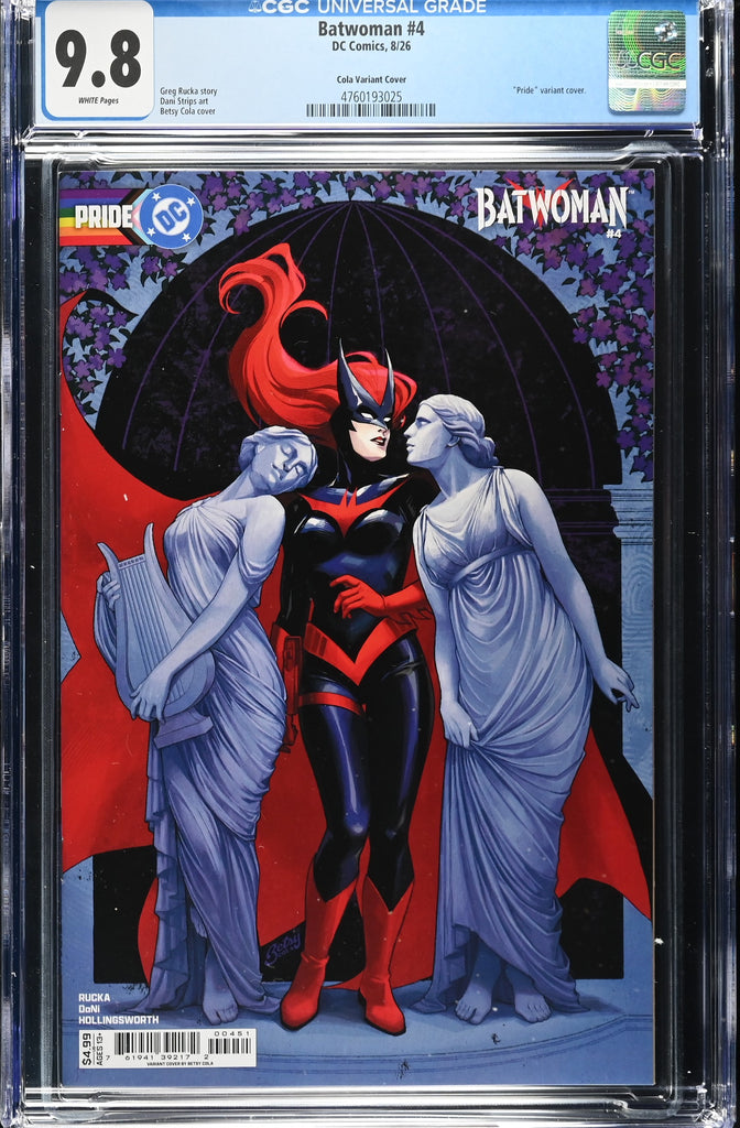 Batwoman #4 Cover E Betsy Cola DC Pride Card Stock Variant | CGC 9.8