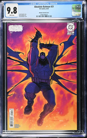 Absolute Batman #21 Cover E 1:25 Ratio Chris Brunner Card Stock Variant | CGC 9.8
