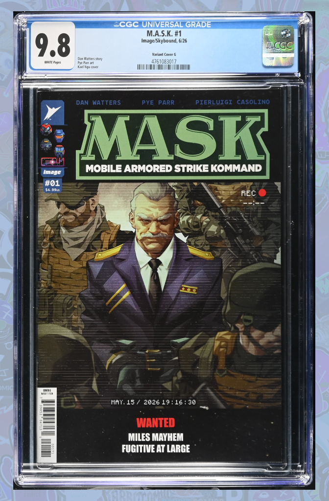 Mask #1 Cover G 1:25 Ratio Kael Ngu Variant | CGC 9.8