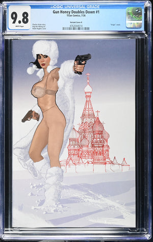 Gun Honey Doubles Down #1  Cover K Adam Hughes Full Art Variant | CGC 9.8
