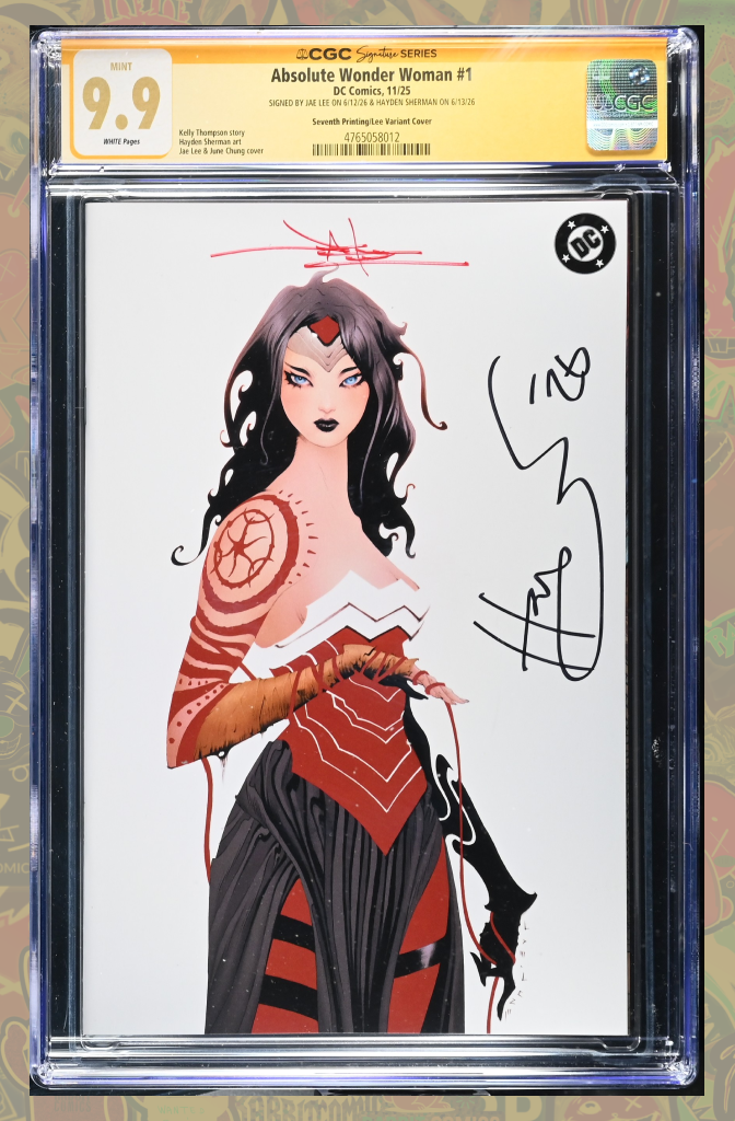 Absolute Wonder Woman #1 7th Print Cover B Jae Lee Variant | 2x Signed | CGC SS 9.9