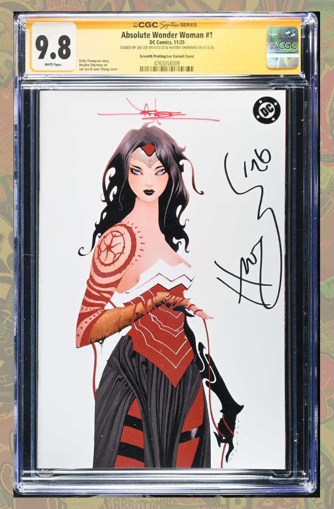 Absolute Wonder Woman #1 7th Print Cover B Jae Lee Variant | 2x Signed | CGC SS 9.8