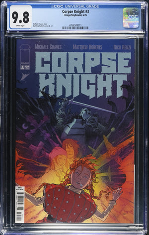 CORPSE KNIGHT #3 CVR A MATTHEW ROBERTS & RICO RENZI  | CGC 9.8