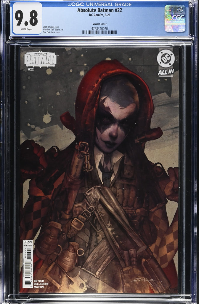 ABSOLUTE BATMAN #22 CVR B DAN QUINTANA VAR | CGC 9.8