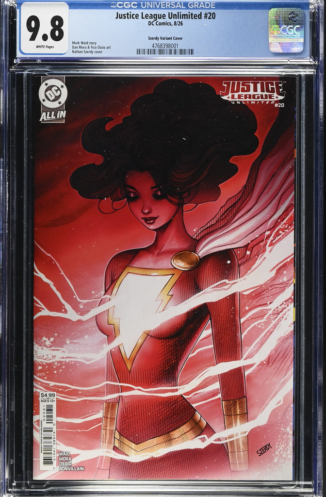 JUSTICE LEAGUE UNLIMITED #20 CVR C NATHAN SZERDY CARD STOCK VAR | CGC 9.8