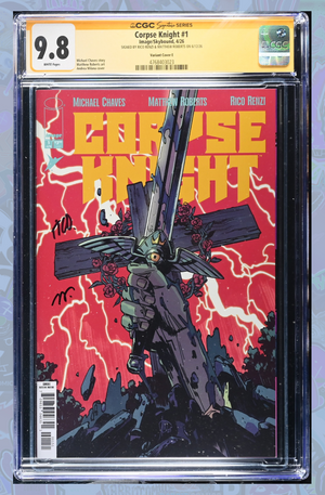 Corpse Knight #1 (Of 6) Cover E 1:50 Ratio Variantt | 2x Signed | CGC SS 9.8