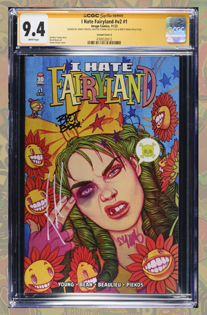 I Hate Fairyland #1 v2 | Jenny Frison Variant | 3x Signed | CGC SS 9.4
