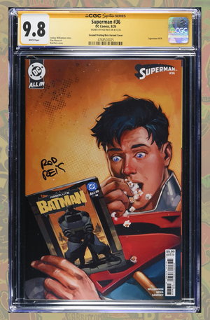 Superman #36 2nd Print Absolute Batman Variant | Signed Rod Reis | CGC SS 9.8