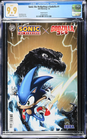 Sonic the Hedgehog x Godzilla #1 Cover D (CRAIN)  | CGC 9.9