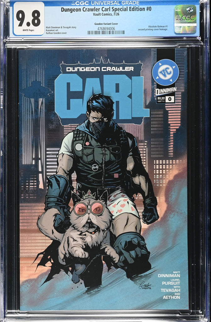 DUNGEON CRAWLER CARL SE #0 CVR C GOODEN ABSOLUTE BATMAN 2 HOMAGE  | CGC 9.8