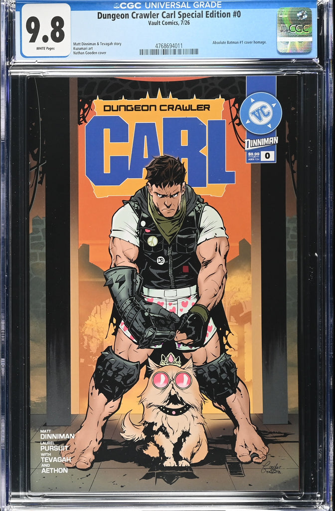DUNGEON CRAWLER CARL SE #0 CVR A GOODEN ABSOLUTE BATMAN HOMAGE VAR  | CGC 9.8