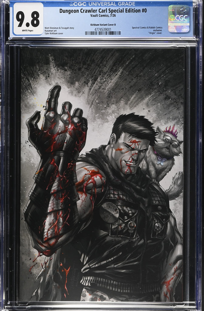 Dungeon Crawler Carl #0 | Tyler Kirkham Black & White Variant | CGC 9.8