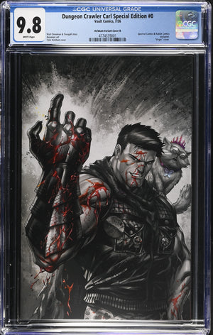 Dungeon Crawler Carl #0 | Tyler Kirkham Black & White Variant | CGC 9.8