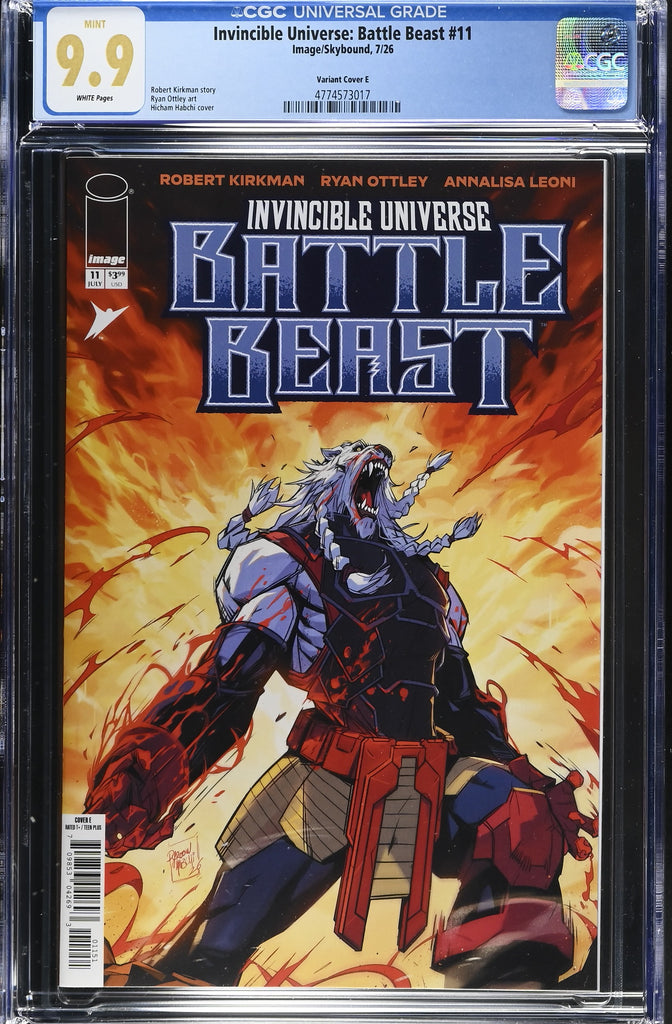 Invincible Universe Battle Beast #11 Cover E 1:50 Ratio Hicham Habchi CGC 9.9